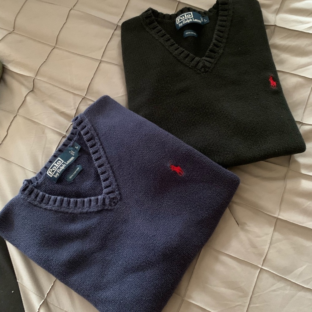Ralph Lauren Polo Vneck Sleeveless Sweaters
